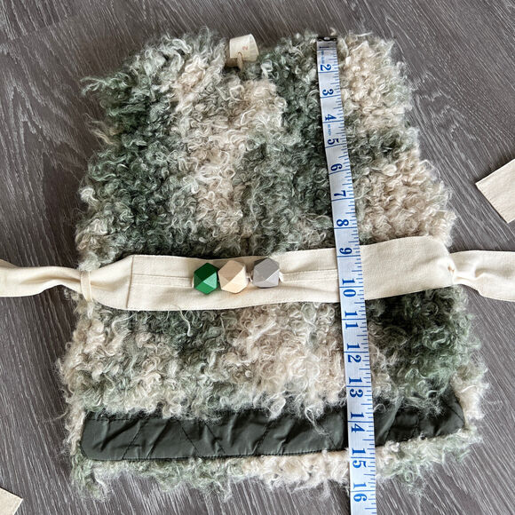 Tia Cibani Kids Bonfire Vest Girls 2T Green Fuzzy - Picture 6 of 13